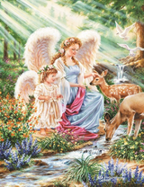 Ангелы кормят оленей