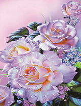 Розово-фиолетовые розы