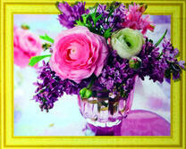 Розы и сирень