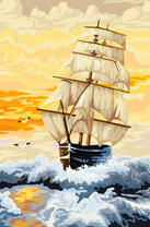 Корабль в небольшом шторме