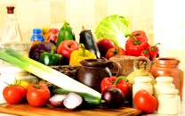 Вкусный натюрморт с овощами