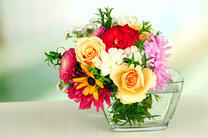 Маленький букетик из разных цветов