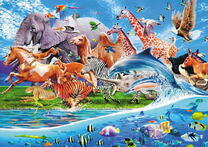 Земные, водные и воздушные звери