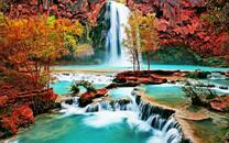 Осень у водопада