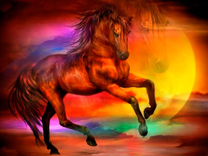 Лошадь каштанового окраса