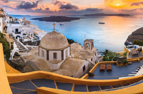 Восход солнца в Санторине