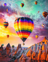 Парад воздушных шаров над Каппадокией