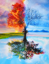 Дерево и четыре времени года