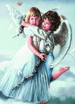 Нежные объятия ангелочков