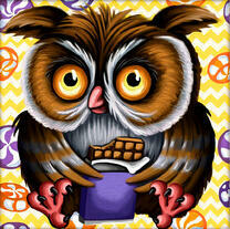 Удивленная сова