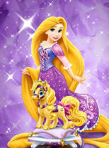 Принцесса Рапунцель и пони