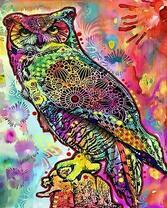 Сова в цвете