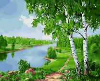 Две березы у реки