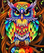 Задумчивая пёстрая сова