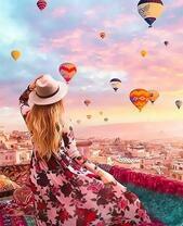 Девушка и воздушные шары