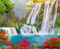 Радуга над водопадами