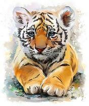 Симпатичный тигренок