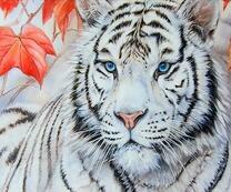Белый тигр и осень