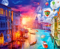 Венеция днем и ночью