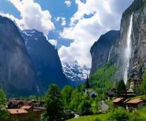 Водопад Штауббах в Швейцарии