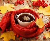 Осенний теплый чай