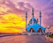 Мечеть Кул Шариф на фоне заката