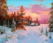 Дорога засыпанная снегом