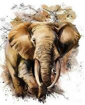 Большой серый слон