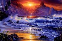 Волшебный закат на волшебном берегу