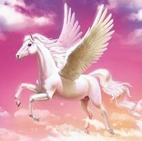 Белый пегас в небе