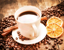 Крепкий кофе с корицей и лимоном