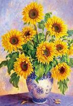 Букет декоративных подсолнухов