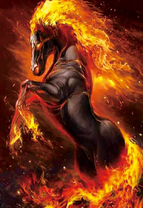 Черный огненный конь