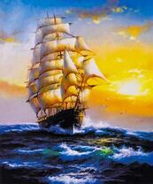 Корабль на затихающем море