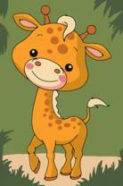 Милый маленький жираф