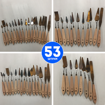 Набор мастихинов "Две картинки" 53 шт. разных размеров уценка