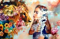 Девушка и лев. Димитра Милан