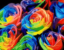 Колоритные розы