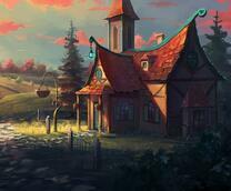 Милый деревянный домик