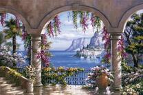 Вид на море и горы из замка