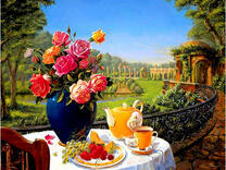 Чаепитие на улице