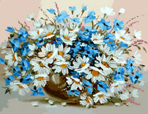 Ромашки и анютины глазки 