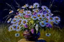 Ромашки вечером