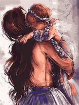 Молодая мама с маленькой дочкой