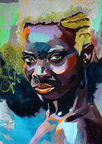 Афро-американка с короткой стрижкой