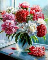 Летний букет пионов