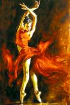 Страстный танец балерины