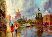 Летний дождь в Санкт-Петербурге