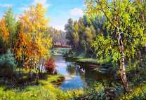 Осенний пейзаж у реки