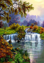 Порог на небольшой реке